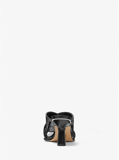 Gideon Snake Embossed Leather Mule
