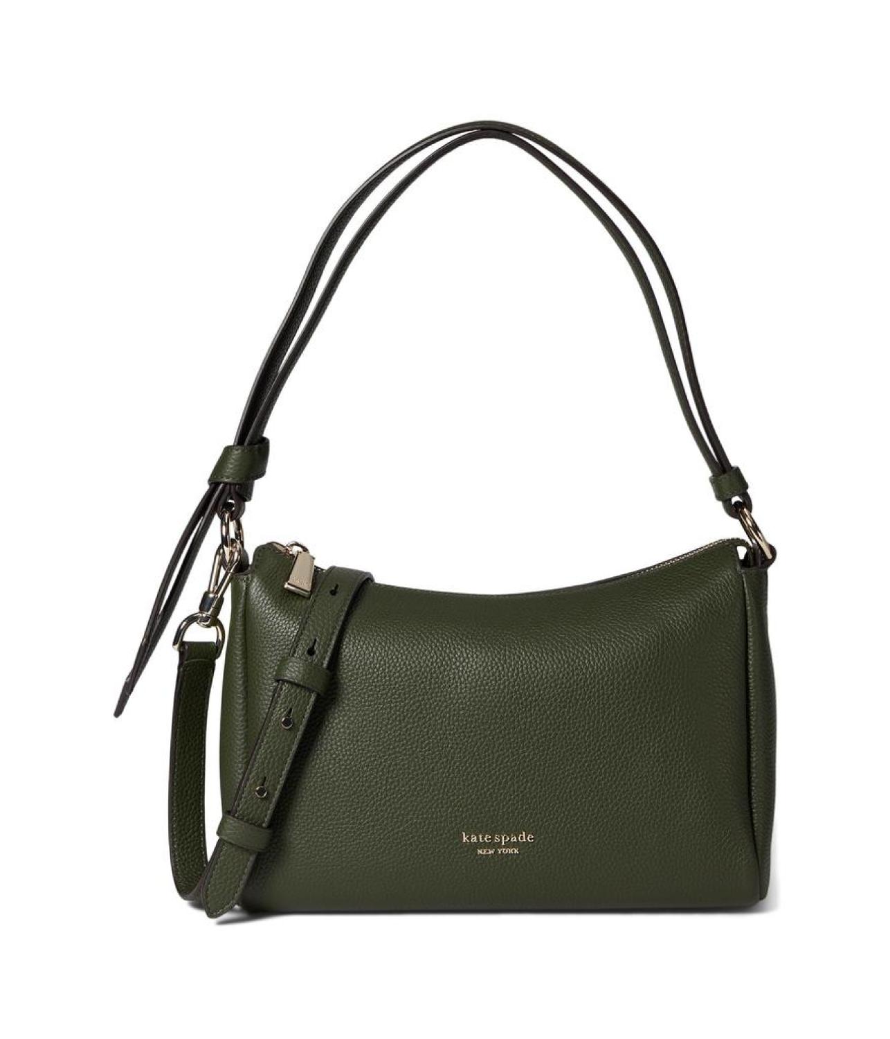 Knott Pebbled Leather Medium Shoulder Bag