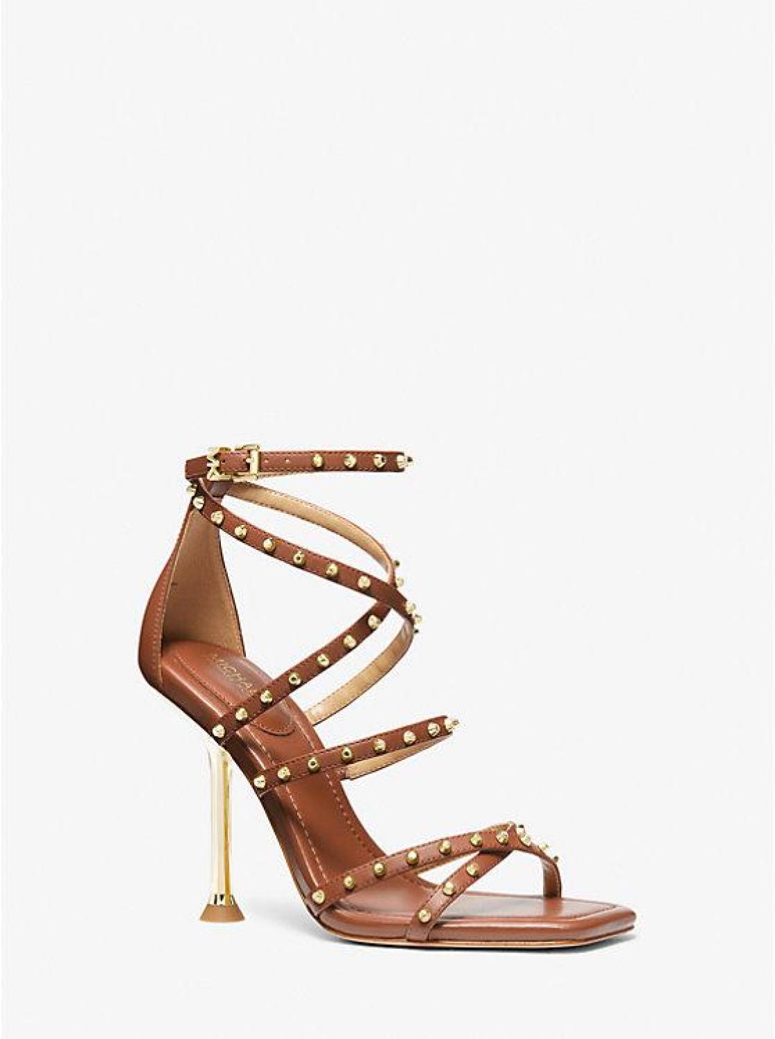 Imani Studded Leather Sandal