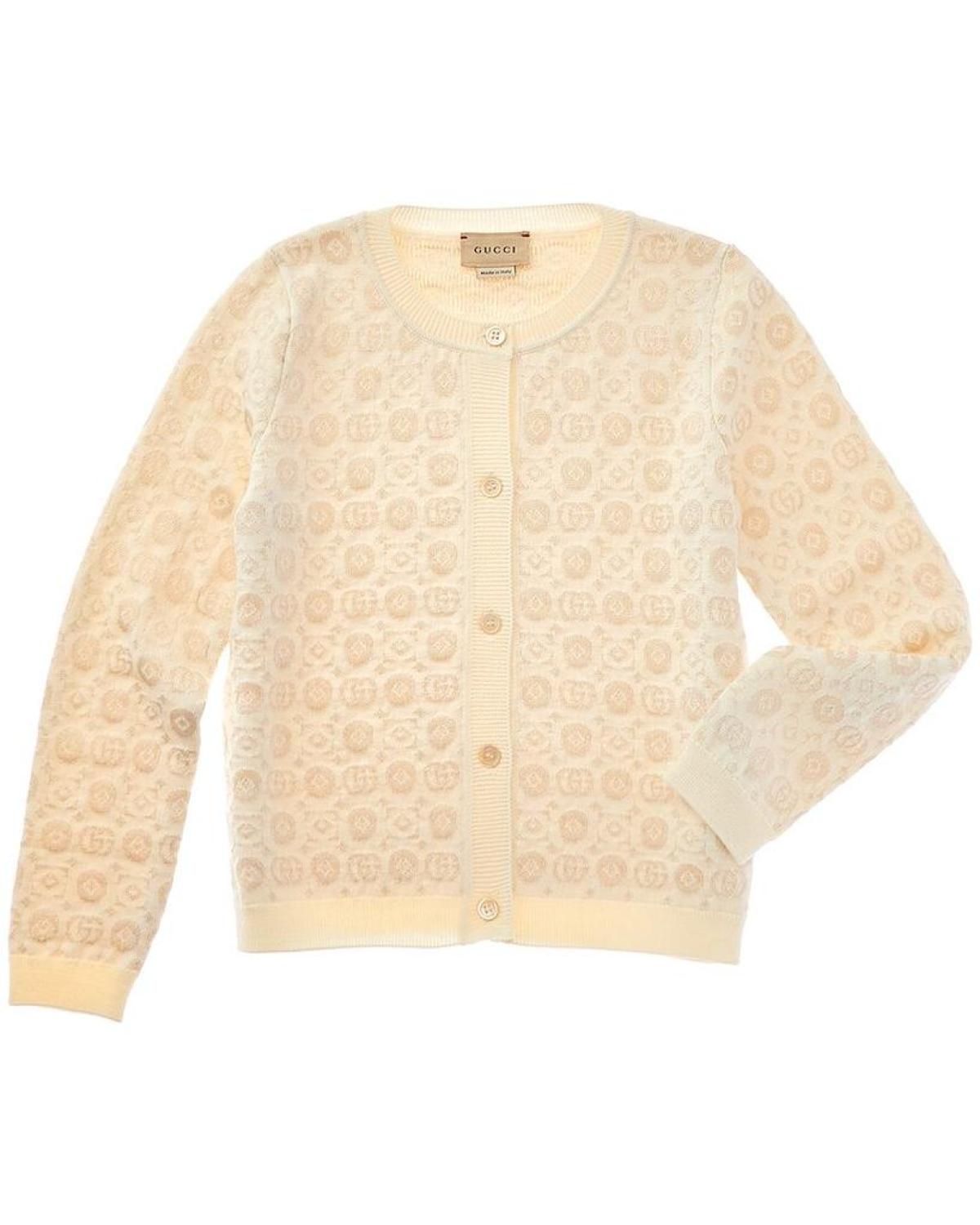 Gucci Double G Wool-Blend Cardigan