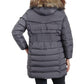 Women's Plus Size Faux-Fur-Trim Hooded Puffer Coat, Created for Macy's