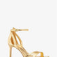 Kimberly Metallic Snake Embossed Leather Sandal