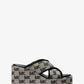 Cary Logo Jacquard Platform Sandal