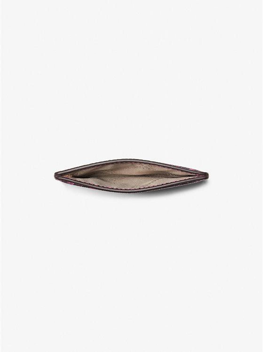 Jet Set Small Snake Embossed Card Case