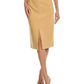 Michael Kors Pebble Crepe Slit Wool-Blend Pencil Skirt