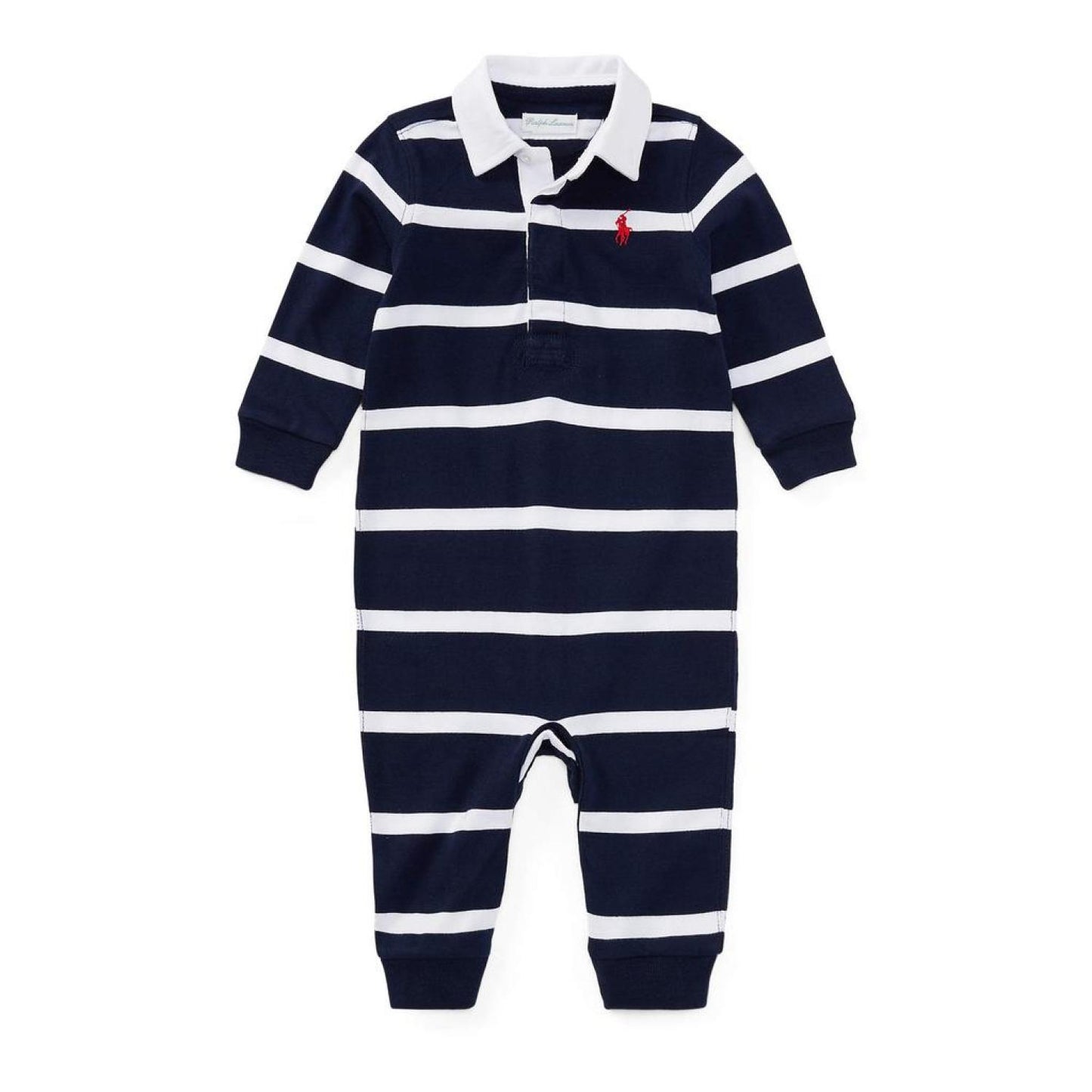 Striped Cotton Rugby Coverall (Infant)