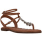 Brighty Womens Faux Leather Flip-Flop Thong Sandals