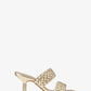 Amelia Metallic Braided Faux Leather Mule