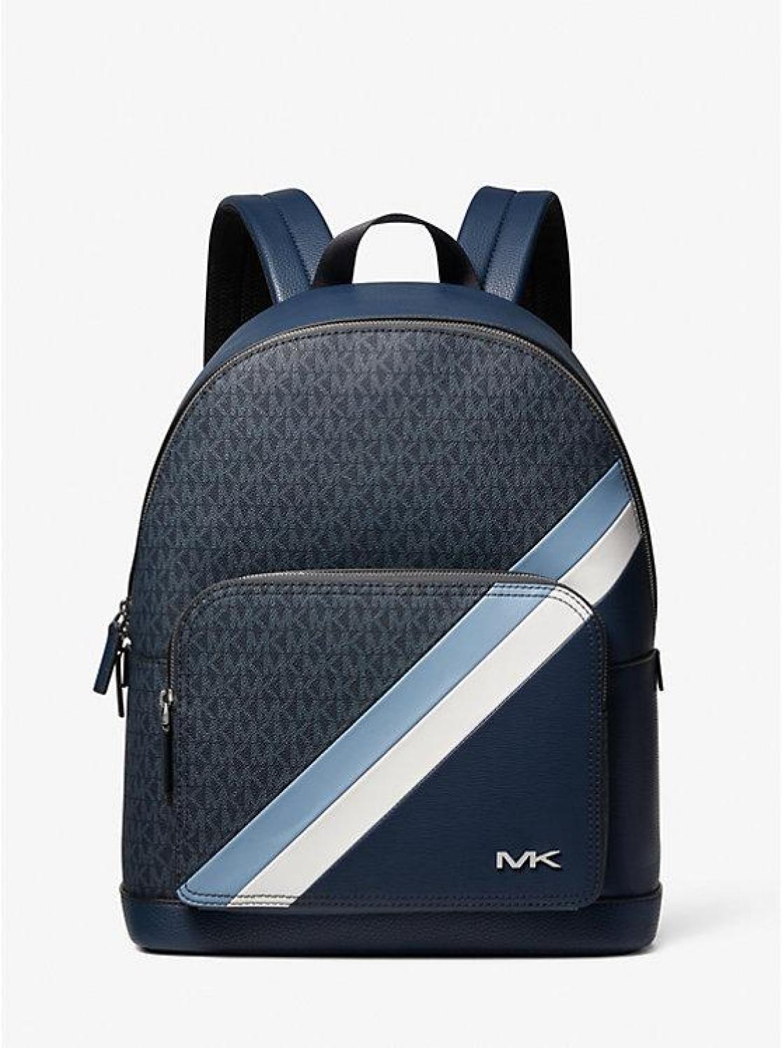 cooper logo stripe and faux leather backpack Michael Kors - Cooper Logo Stripe and Faux Leather Backpack - 37F3COLB2U