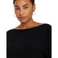 Plus-Size Cotton-Blend Dolman-Sleeve Sweater