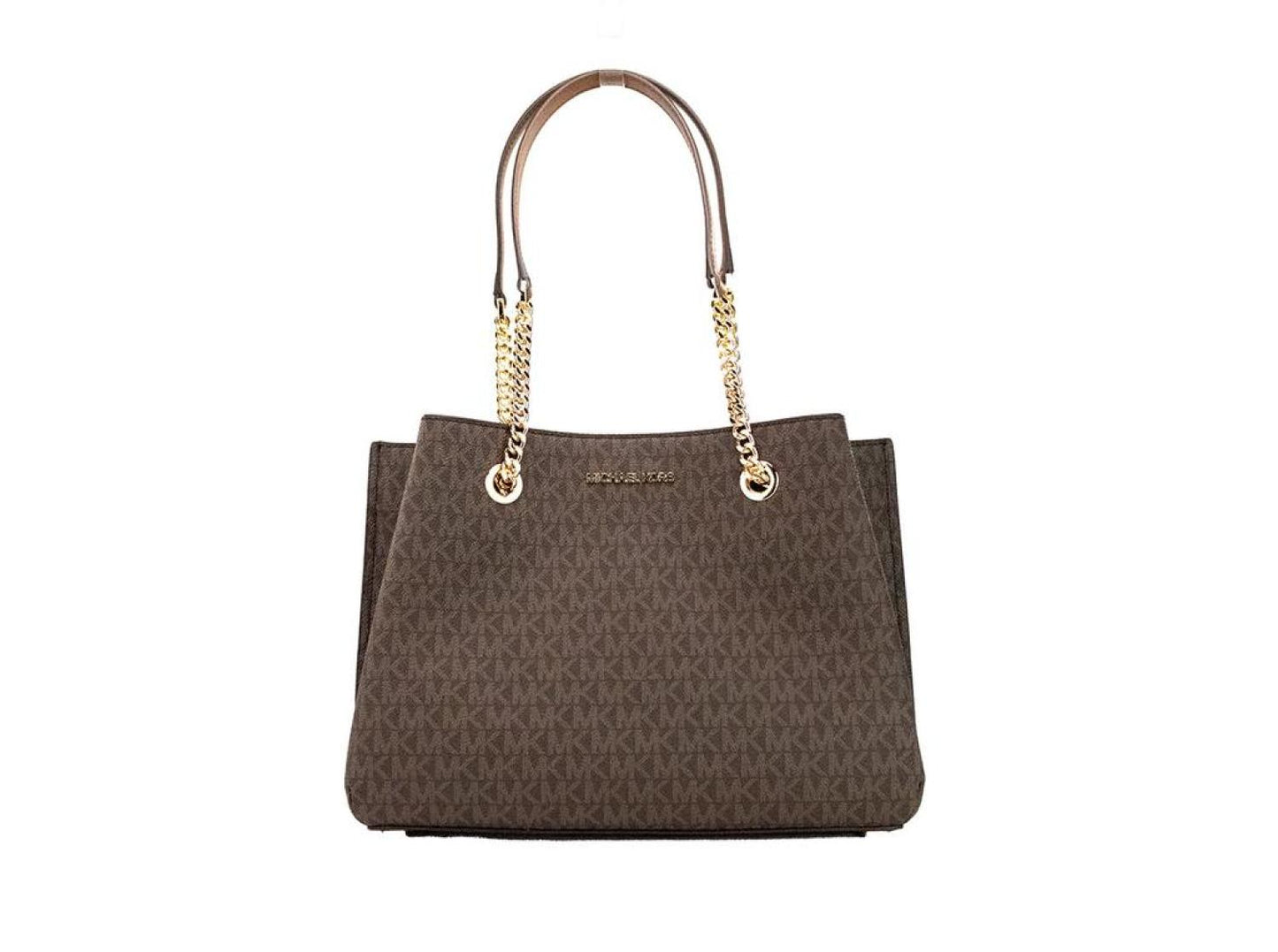 Michael Kors Teagen Large  Signature PVC Long Drop Satchel Handbag Women's Purse