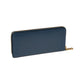 Smooth Leather Slim Accordion Zip
