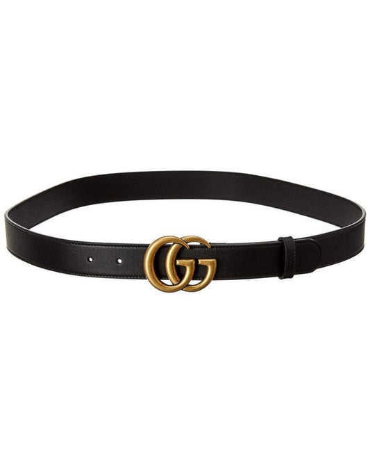 Gucci GG Buckle Leather Belt, 95