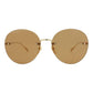 Round-Frame Metal Sunglasses
