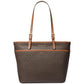 Logo Large Top Zip Pocket Tote