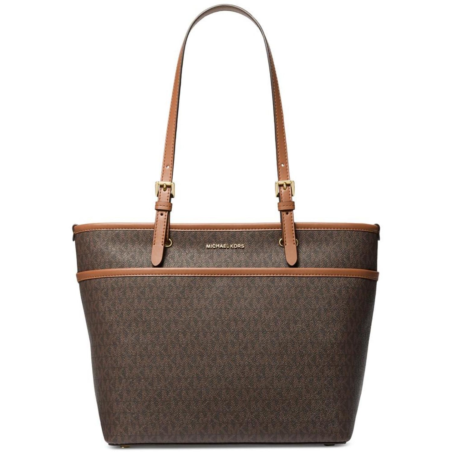 Logo Large Top Zip Pocket Tote