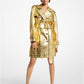Bonded Leather Trench Coat