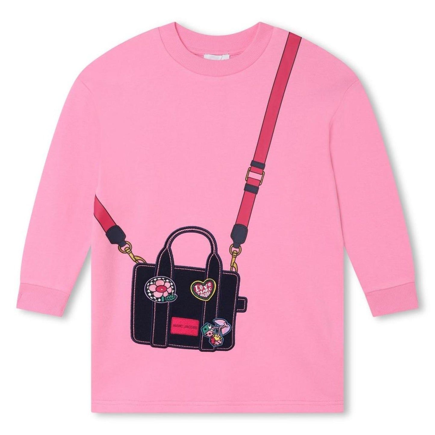 The Marc Jacobs Kids Graphic-Print Sweater Crewneck Dress