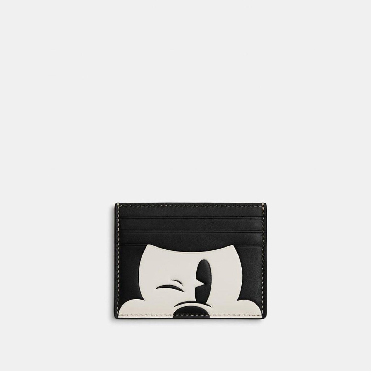 Coach Outlet Disney X Coach Slim Id Card Case With Wink Mickey Mouse