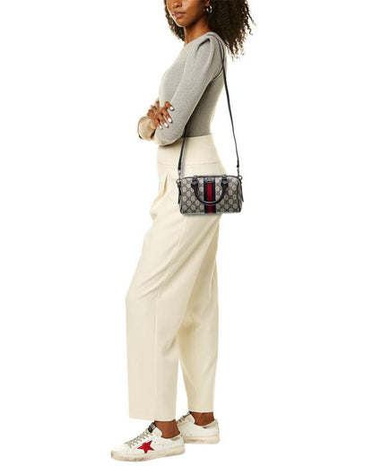 Gucci Ophidia GG Mini Top Handle GG Supreme Canvas & Leather Bag