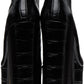 Black 'The Croc Embossed Kiki' Heels