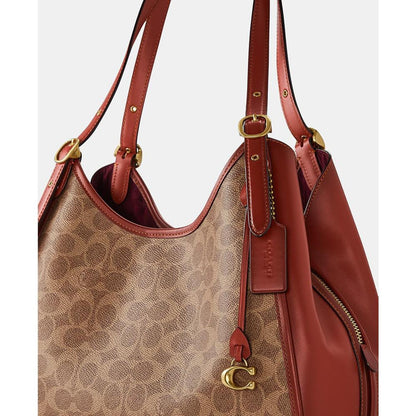 Signature Coated Canvas Lori Shoulder Bag
