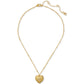 Gold-Tone Crystal A Locket Pendant Necklace, 16" + 3" extender