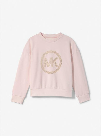 Studded Logo Cotton Sweatshirt