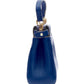 FENDI Micro Peekaboo blue leather gold hardware crossbody bag