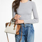 Avril Small Logo Top-Zip Satchel