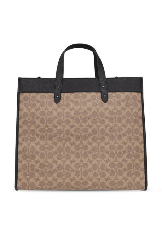 Coach Field Monogram Pattern Tote Bag
