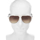 Brow Bar Aviator Sunglasses, 60mm