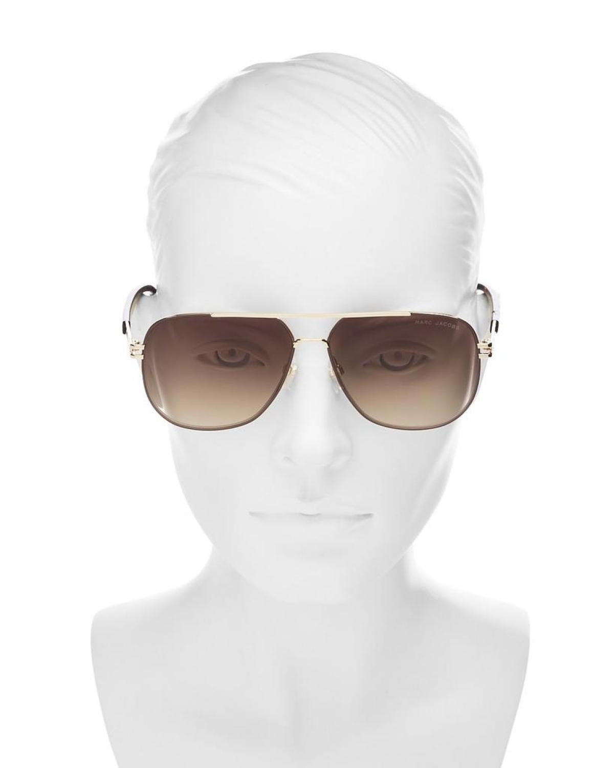 Brow Bar Aviator Sunglasses, 60mm