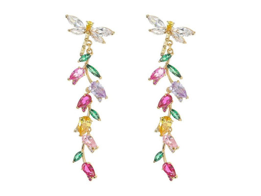 Greenhouse Floral Linear Earrings
