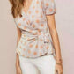 Sweetwater Top In Orange/beige