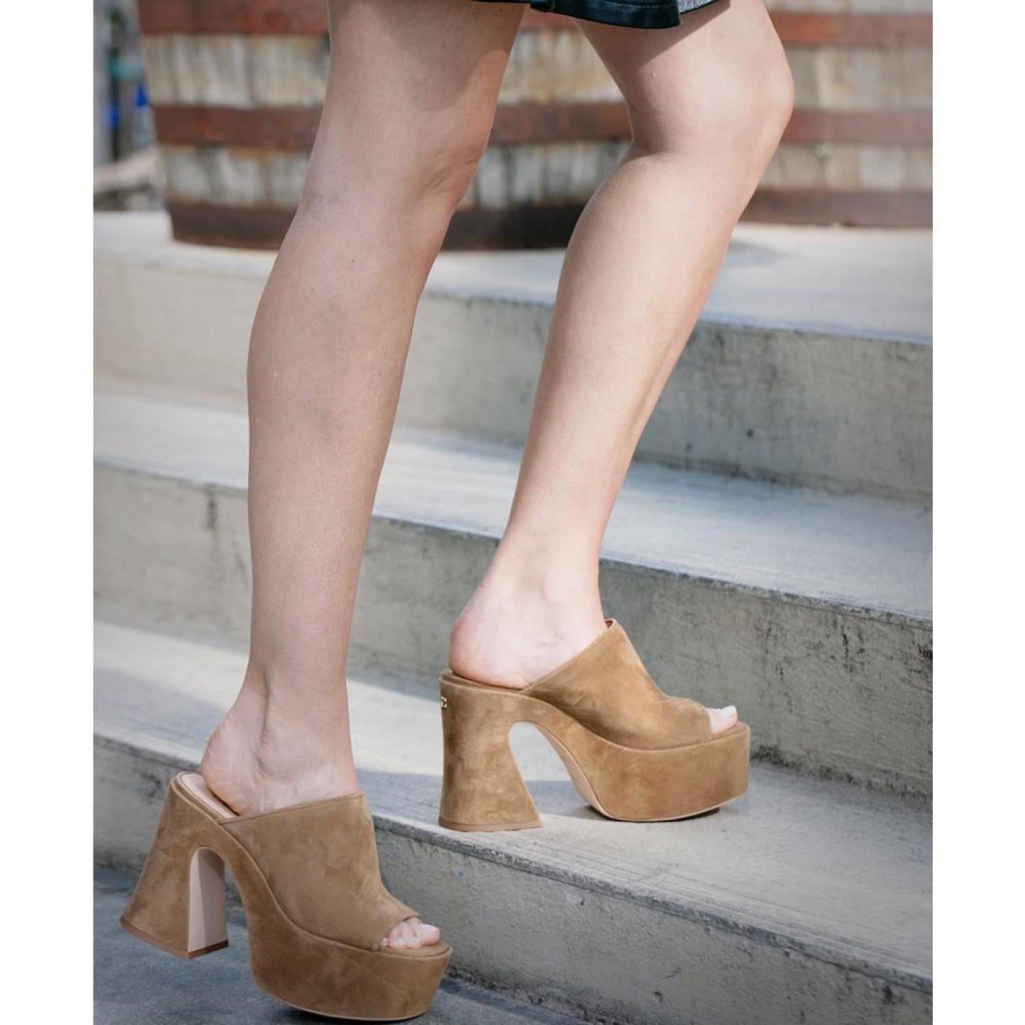 Bobi Woven Slip-On Platform Sandals