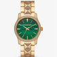 Runway Pavé Gold-Tone and Malachite Watch