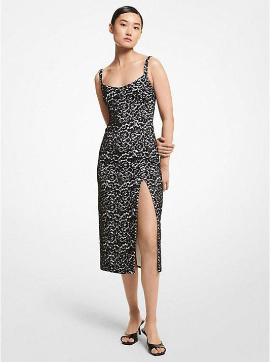 Bonded Lace Sheath Dress