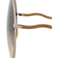 Round-Frame Metal Sunglasses