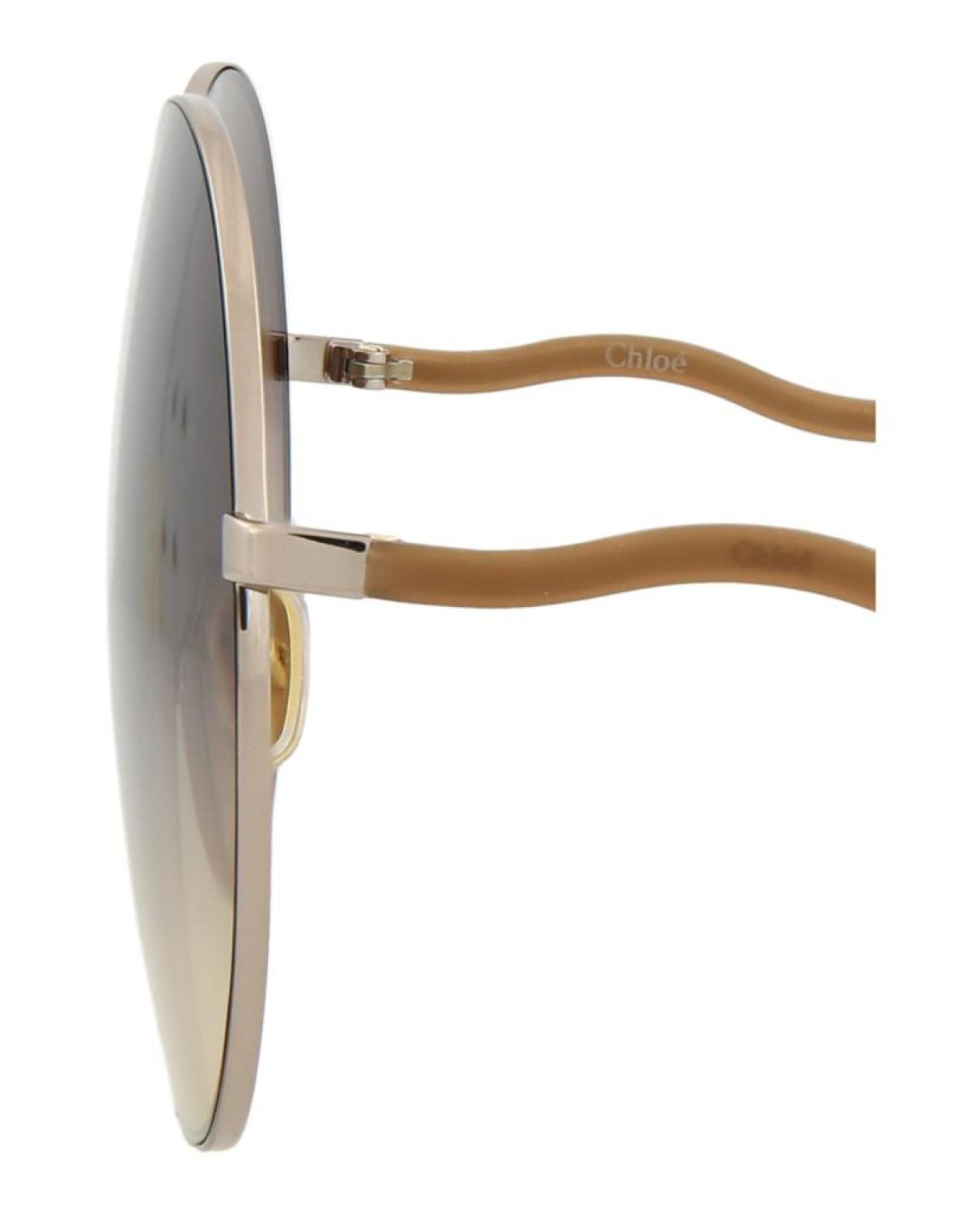 Round-Frame Metal Sunglasses