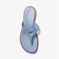 Aubrey Cutout Leather T-Strap Sandal