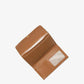 Large Logo and Leather Tri-Fold Wallet