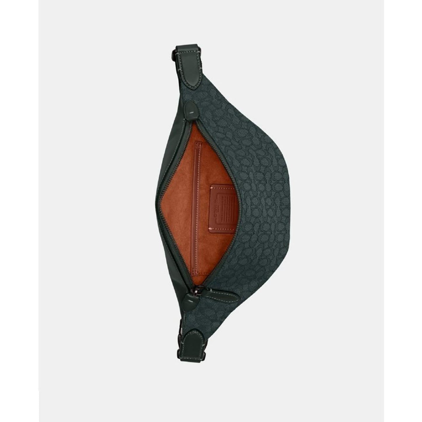 Leather Charter Belt Bag 7 in Micro Signature Jacquard