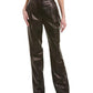 Michael Kors Collection Mika Leather Pleated Pant