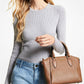 Sienna Medium Pebbled Leather Satchel