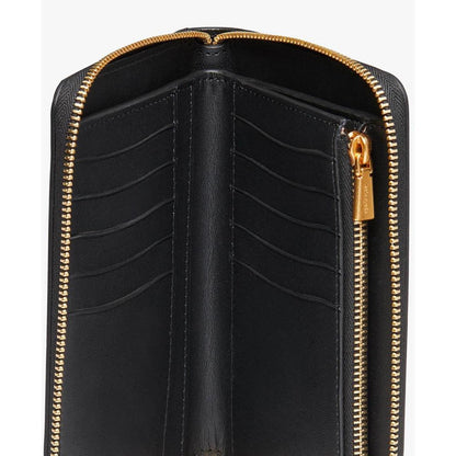 Katy Textured Leather Zip Around Wallet