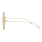 Square-Metal Frame Sunglasses
