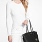 Marilyn Medium Saffiano Leather Tote Bag