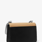 Heather Large Color-Block Leather Shoulder Bag