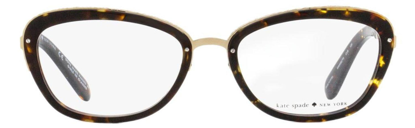 Kate Spade Women's Oval Eyeglasses Maribeth CU8 Tortoise/Gold 52mm
